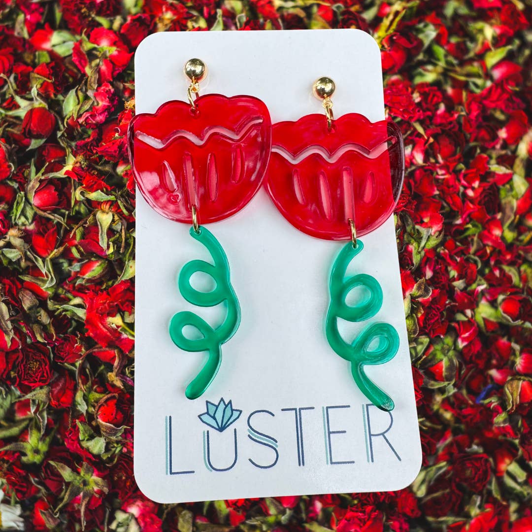 Acrylic Flower Lightweight Earrings