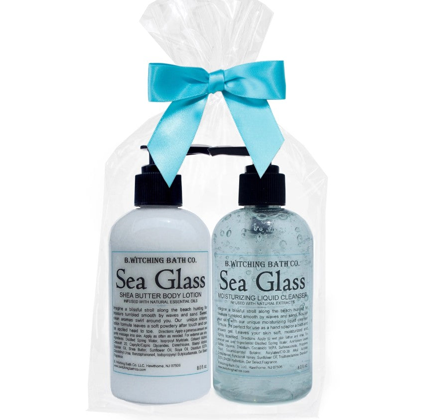 Sea Glass Liquid Soap and Lotion Gift Set