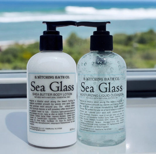 Sea Glass Liquid Soap and Lotion Gift Set