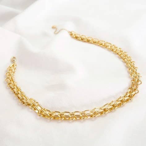 Luxe Close Link Chain Gold Necklace