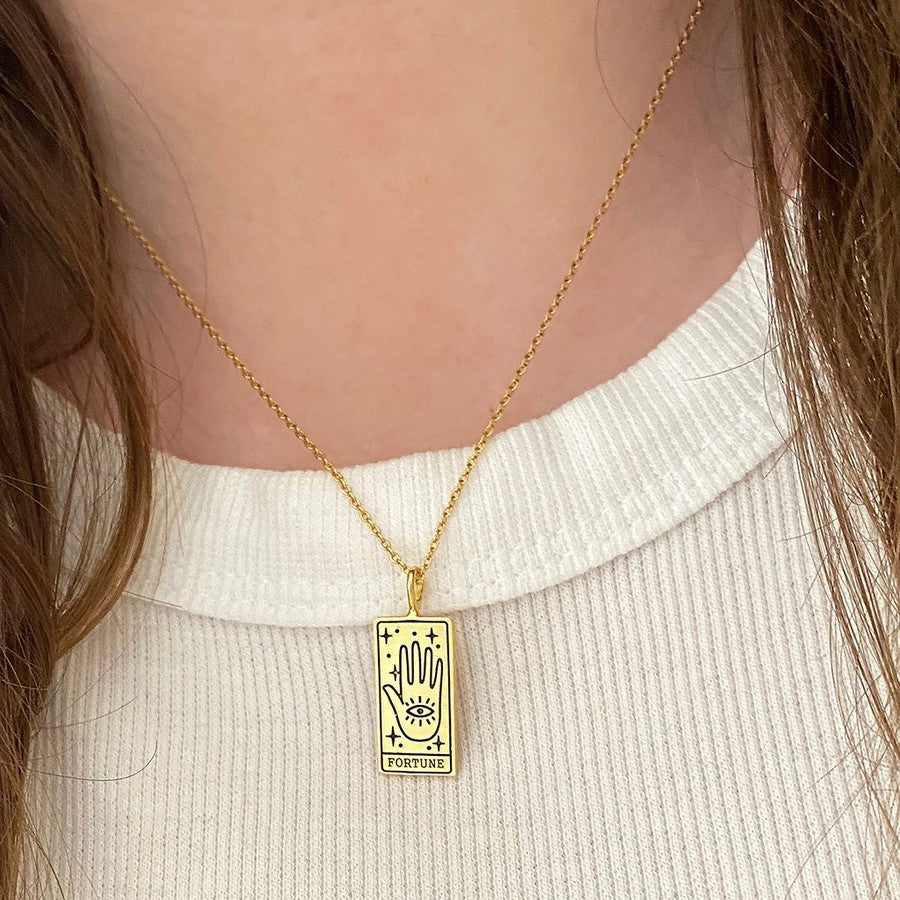 Fortune Tarot Card Necklace