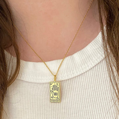 Fortune Tarot Card Necklace