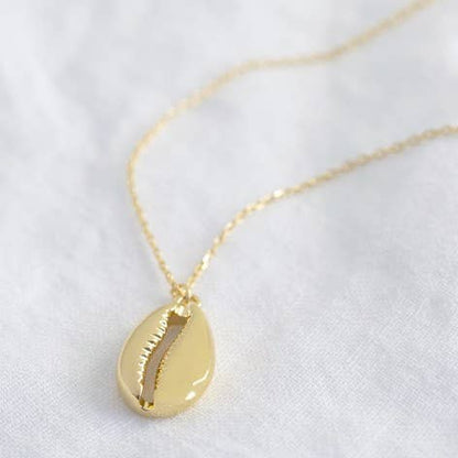 Gold Cowrie Shell Necklace