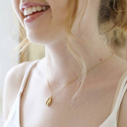 Gold Cowrie Shell Necklace