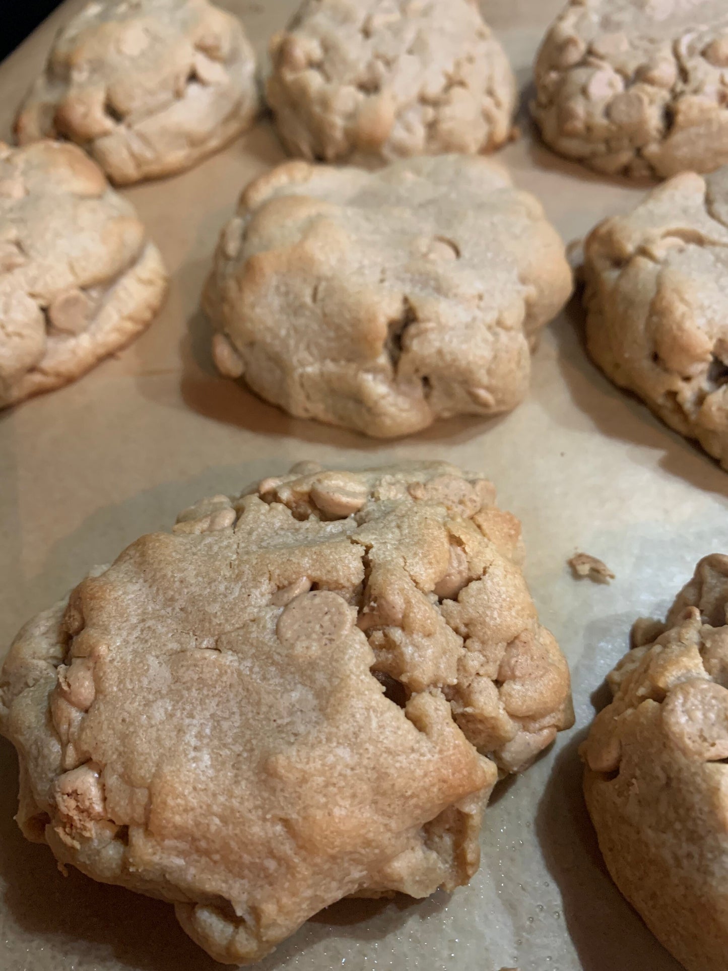Giant Peanut Butter Chip Cookies
