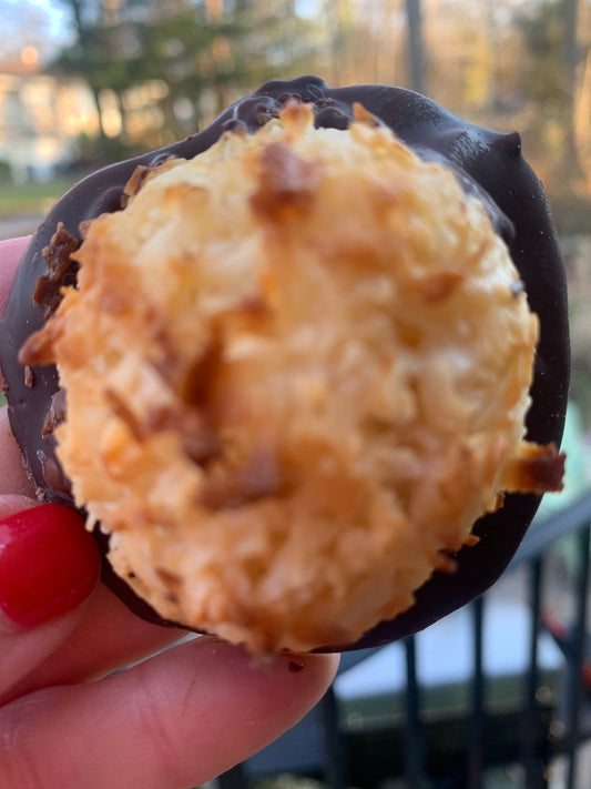 Coconut Macaroons Dark Chocolate or Milk Chocolate