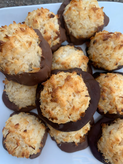 Coconut Macaroons Dark Chocolate or Milk Chocolate