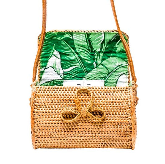 Woven Rattan Palm Bag