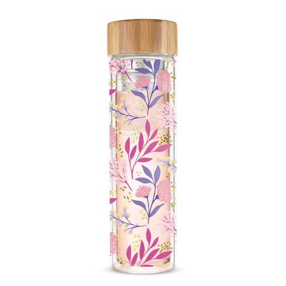 Blair Botanical Bliss Glass Travel Infuser Mug by Pinky Up