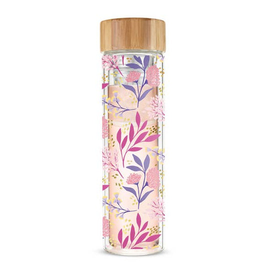 Blair Botanical Bliss Glass Travel Infuser Mug by Pinky Up